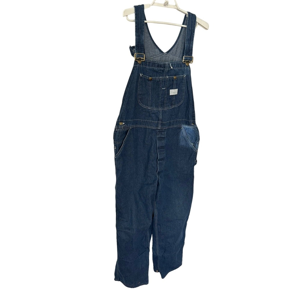 Sears Vintage Men's Trademark Perma-Prest Bib Overalls Size 42X31 GUC